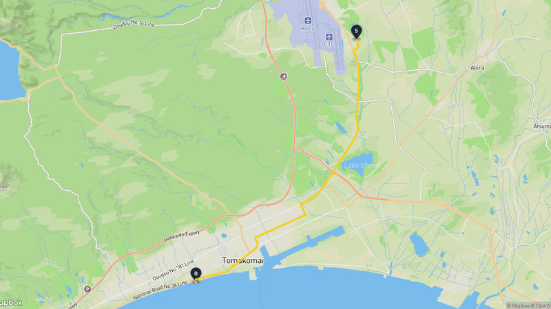 Chitose~Tomakomai 드라이브 루트