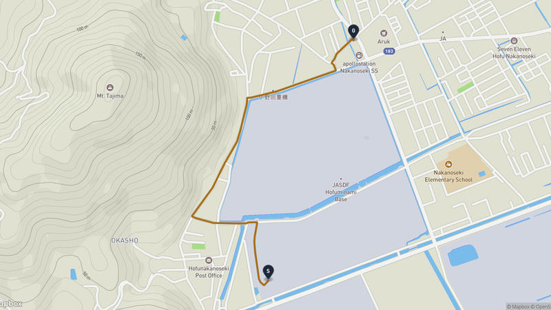 防府市 驾车路线