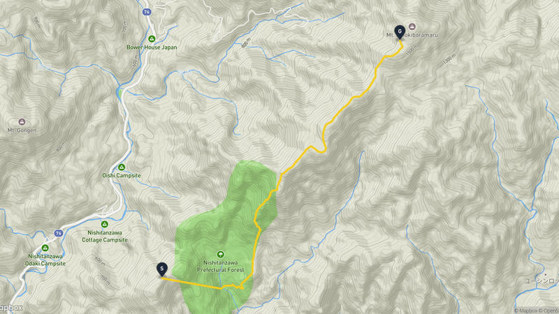 山北町至桧洞丸 徒步路线