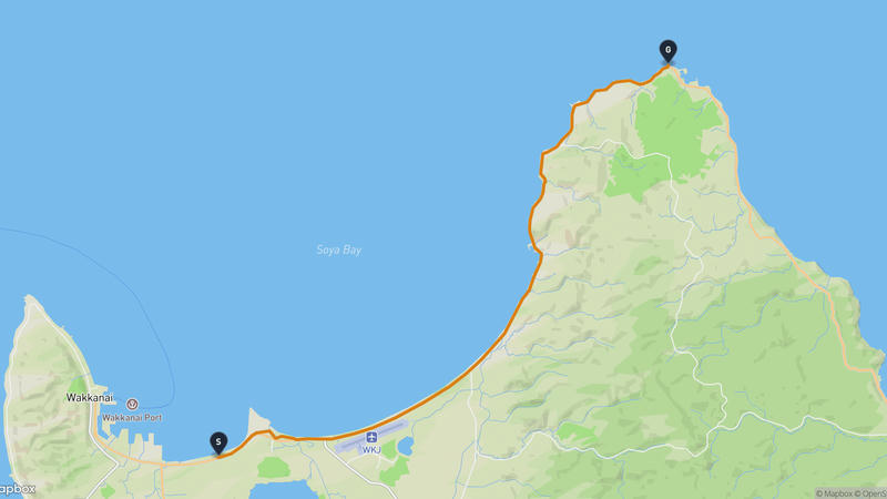 Wakkanai~소야곶 하이킹 루트