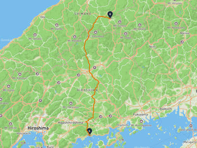 竹原市 → 奥出雲町