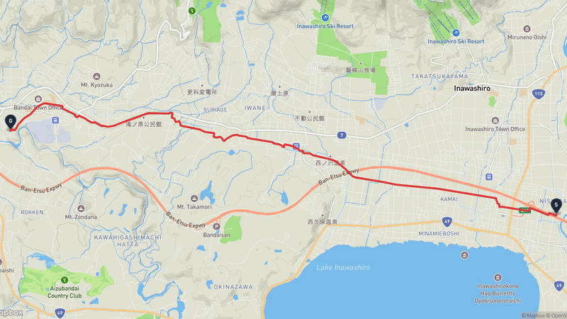 猪苗代町〜磐梯町 ハイキングルート