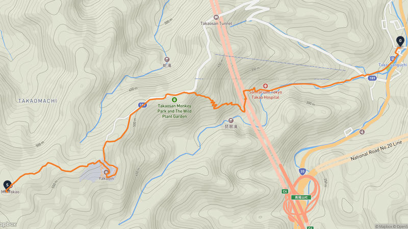 Mount Takao Hiking Route