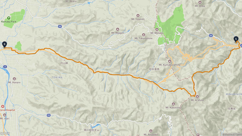 Shimonita to Saku Hiking Route