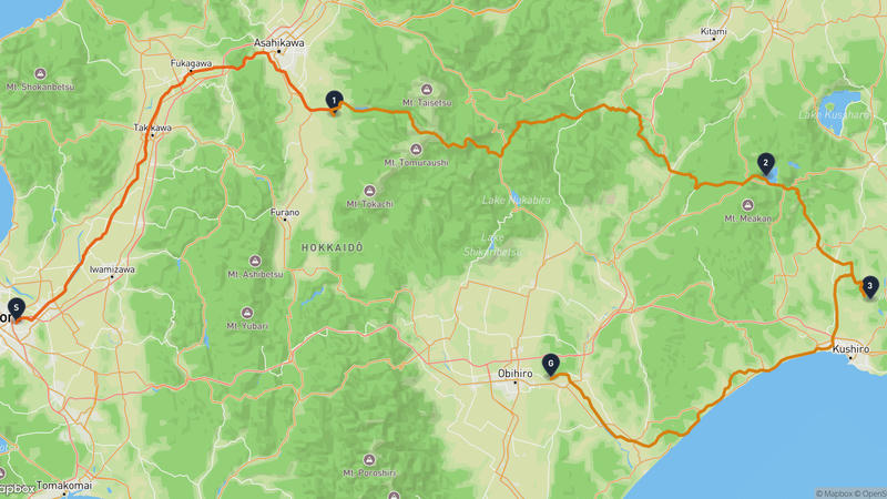 Shiroishi Ward, Sapporo to Makubetsu Hiking Route