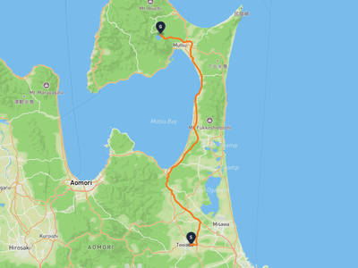 十和田市 → 宇曾利湖