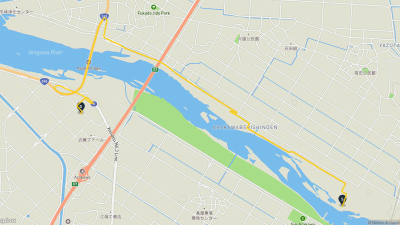 เส้นทางเดินป่า Murakami-Arakawa River