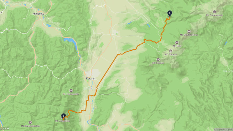 Biei to Mount Ashibetsu Hiking Route