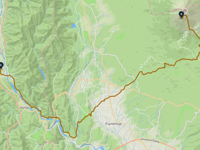 南部町 → 富士山