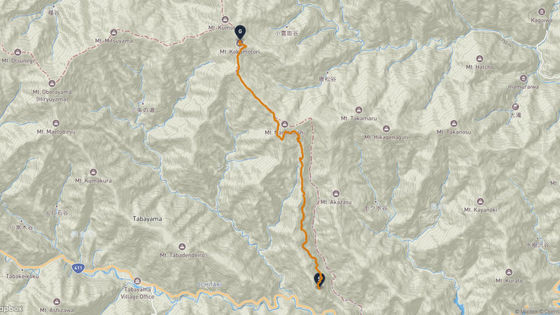 Tabayama to Mount Kumotori Hiking Route