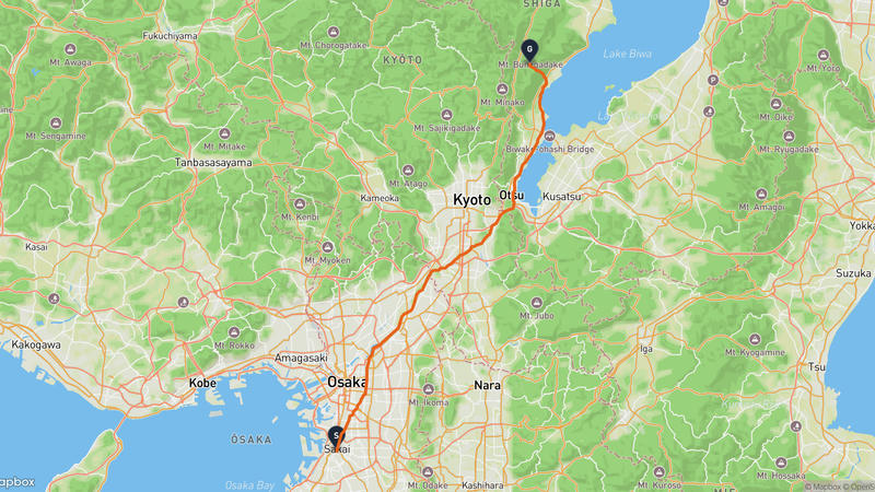 Daisen Kofun to Mount Bunagatake Hiking Route
