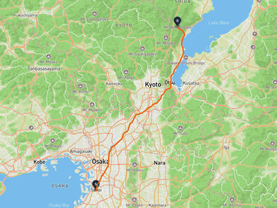Daisen Kofun → Mount Bunagatake