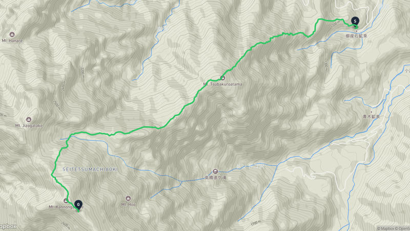 Nirasaki to Mount Hōō Hiking Route