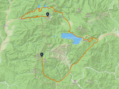 渡良瀬川 → 日光白根山