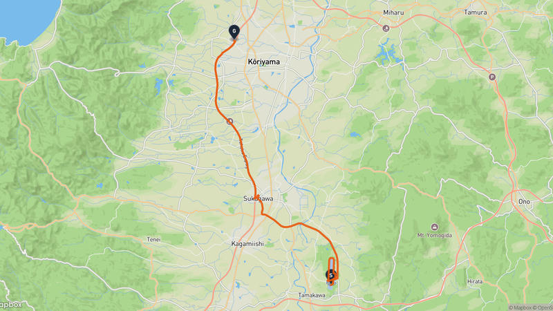 Tamakawa to Koriyama Drive