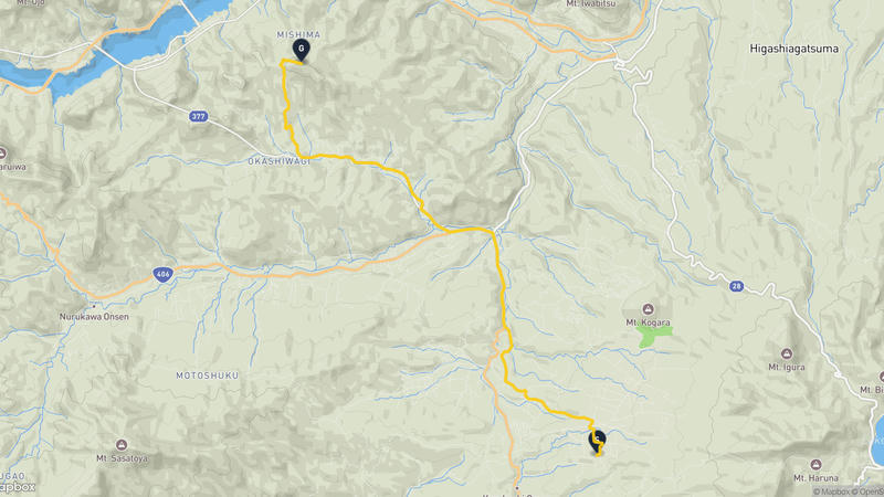 高崎市至八場大壩 登山路線