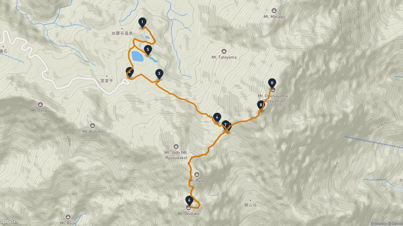 Mount Tate Hiking Route