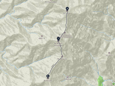 越百山 → 空木岳