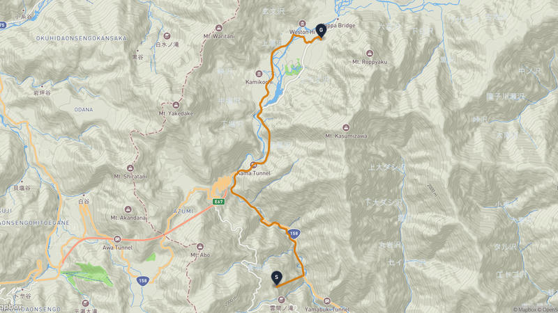 Sakamaki Onsen to Kamikōchi Hiking Route