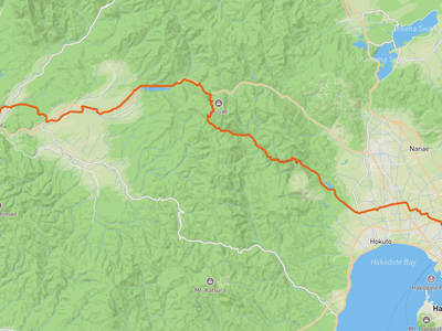 函館市 → 江差町