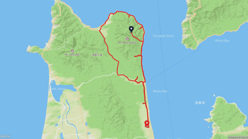 津輕國定公園至青森市 登山路線