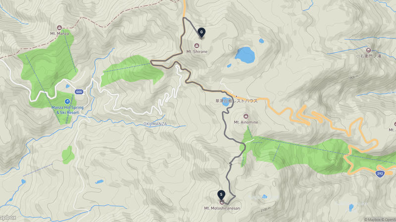本白根山 ハイキングルート