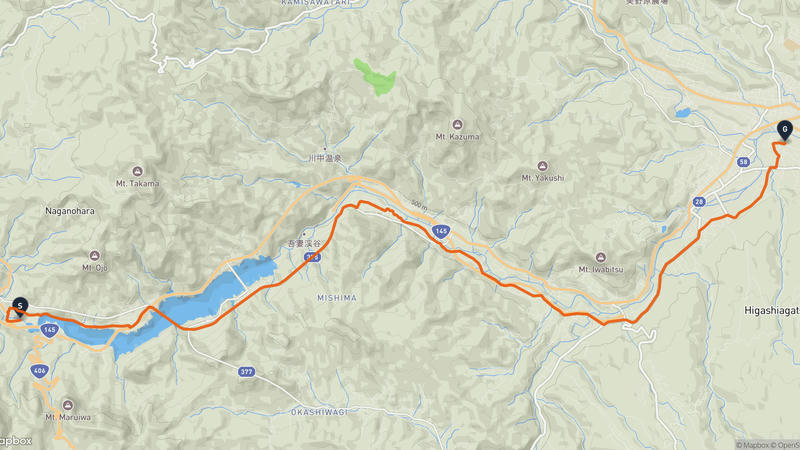 Naganohara to Higashiagatsuma Hiking Route