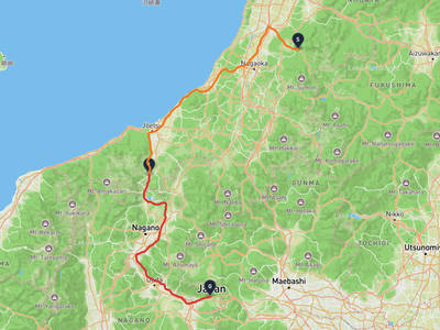 Sanjo → Karuizawa