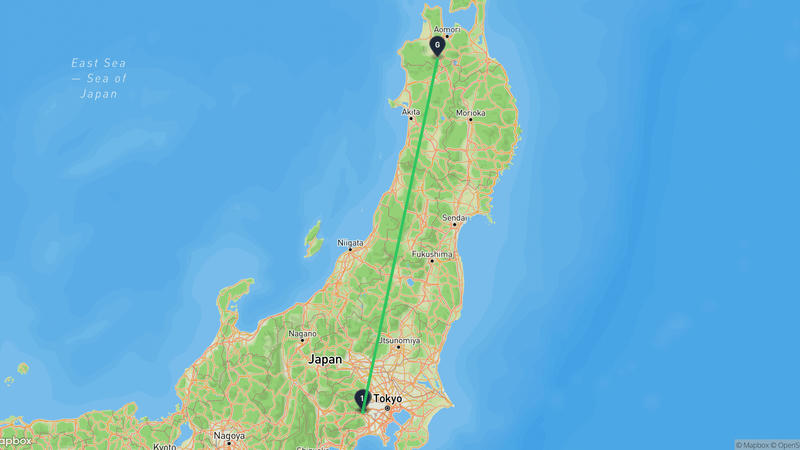 明治之森高尾國定公園至大鰐町 徒步路线