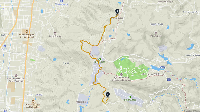 Kouanzan to Mount Shigi Hiking Route