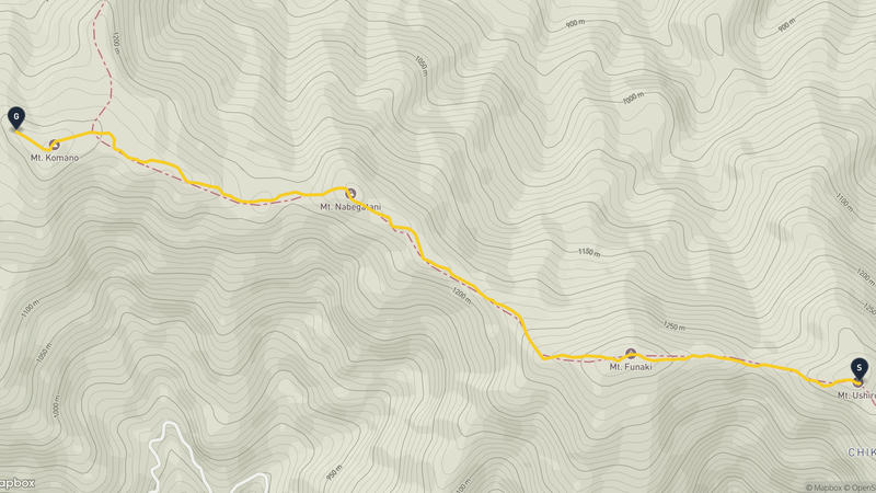 後山 登山路線