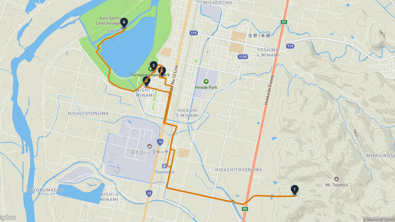 Ishikari River Hiking Route