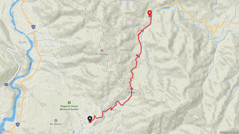 เส้นทางเดินป่า Magome-juku-Tsumago-juku