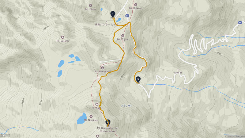 Mount Norikura Hiking Route