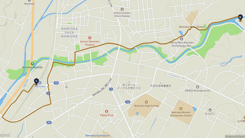 浪岡城 登山路線