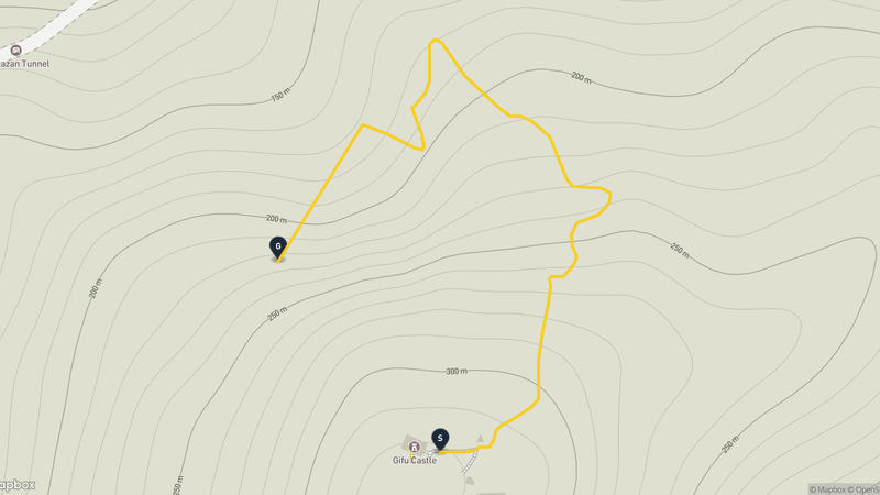 岐阜城 登山路線