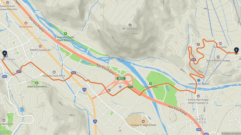 Iwappara Ski Resort to Yuzawa Hiking Route