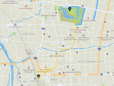 松本城 → 鬆本市鐘錶博物館
