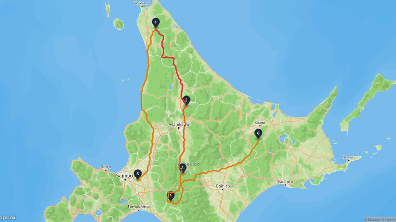 南幌町〜津別町 サイクリングルート
