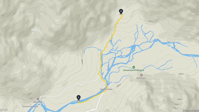 上高地 登山路線