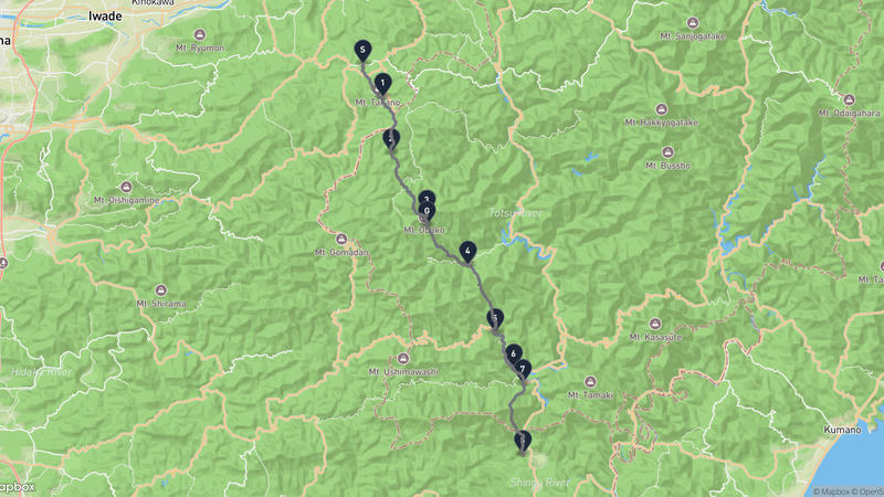 Mount Kōya to Oba ko take Hiking Route