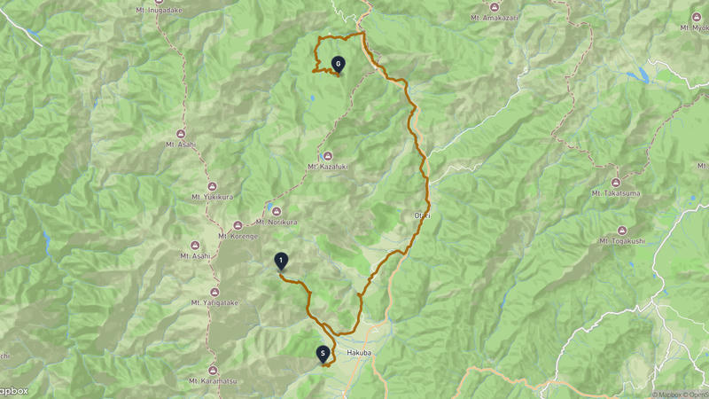 เส้นทางเดินป่า Hakuba-Itoigawa