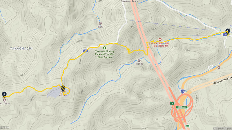 高尾山 登山路線