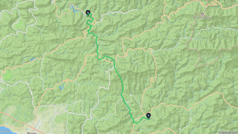 田辺市至日高川町 登山路線