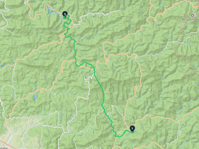 田辺市 → 日高川町