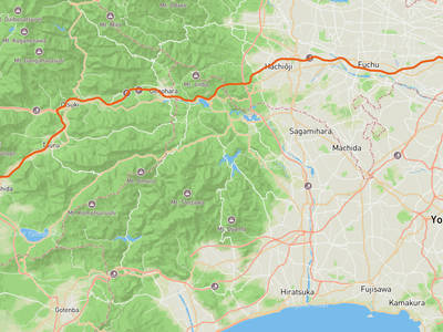 富士山 → 目黒川