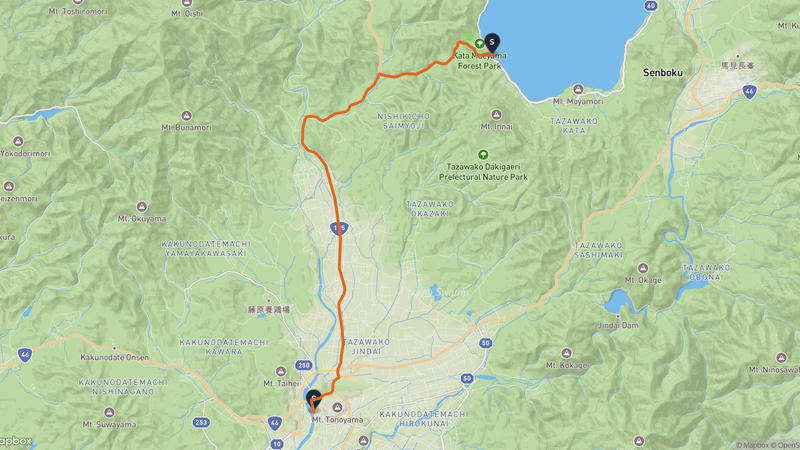 Lake Tazawa to Semboku Drive