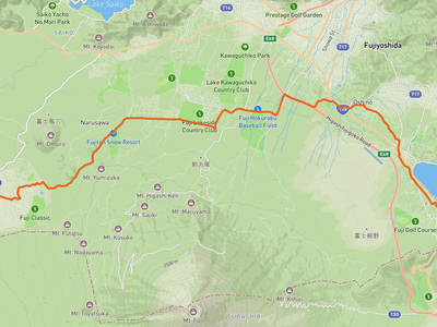 山中湖 → 朝霧高原