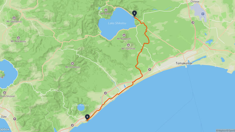 千歳市至白老町 登山路線