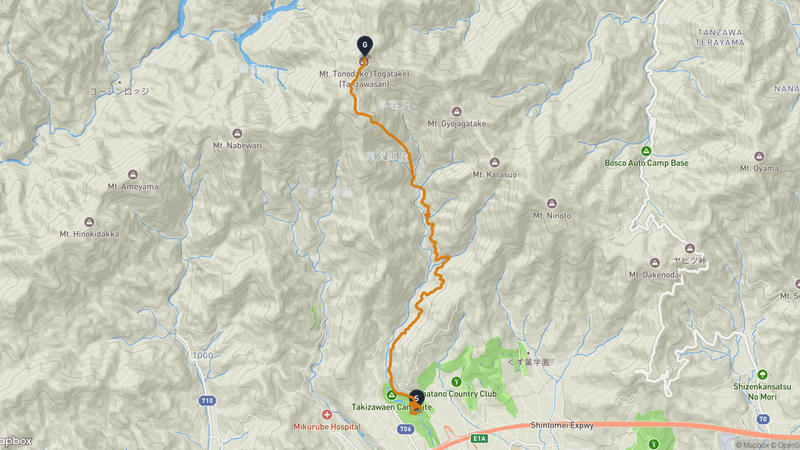 秦野市至塔之岳 登山路線